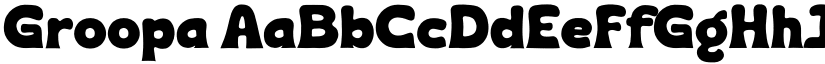 Groopa font