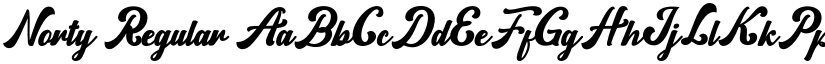 Norty Regular font