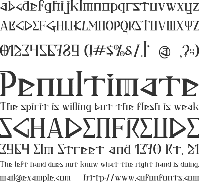 Lyros font preview