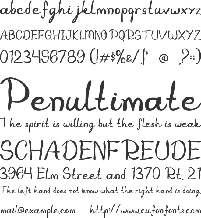 Lux Ocean font preview