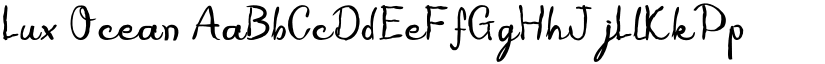 Lux Ocean font download