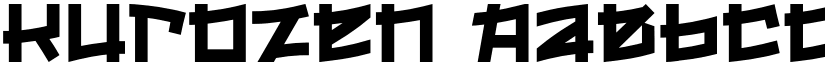 Kurozen font download