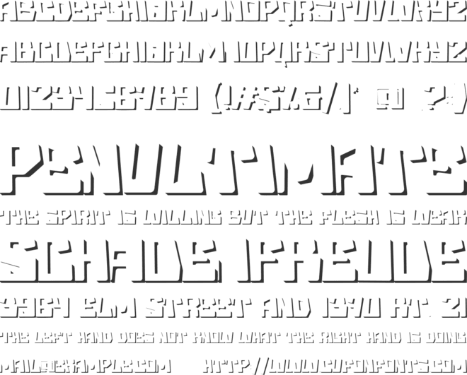 Holo Edge font preview