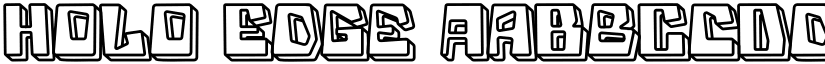 Holo Edge font