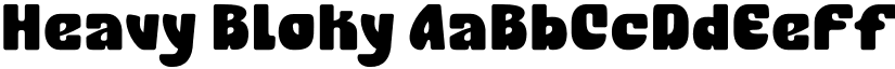 Heavy Bloky font download