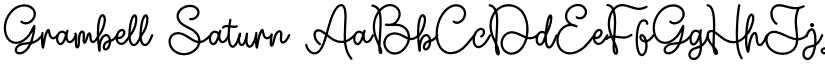 Grambell Saturn font download