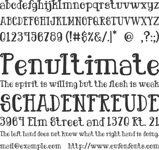 Maple Wind font preview