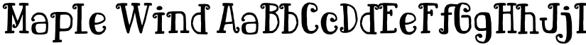 Maple Wind font download