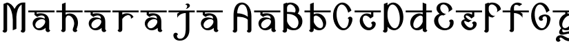 Maharaja font