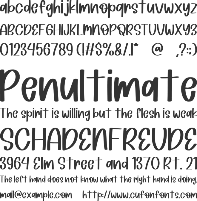 Thankful Remember font preview
