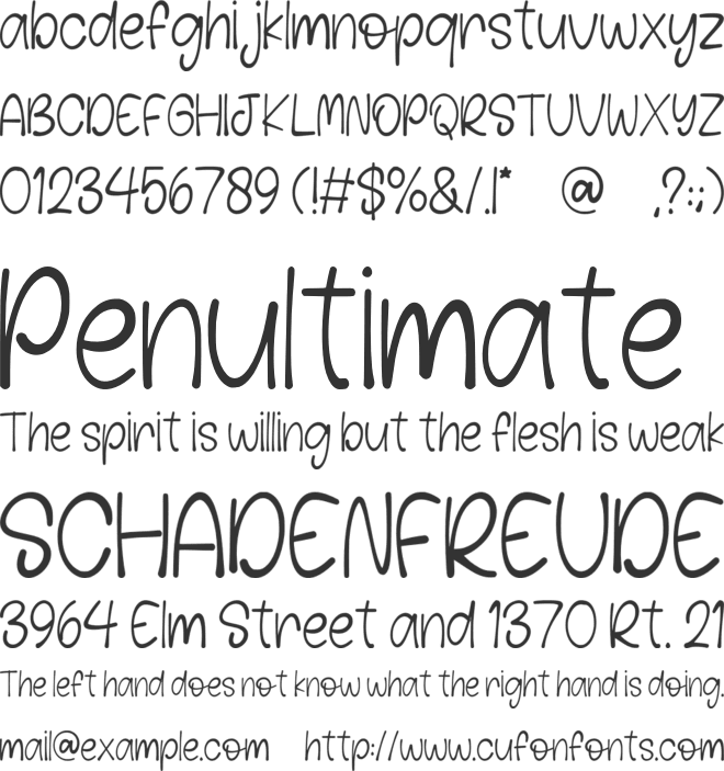 Lover Chunky font preview