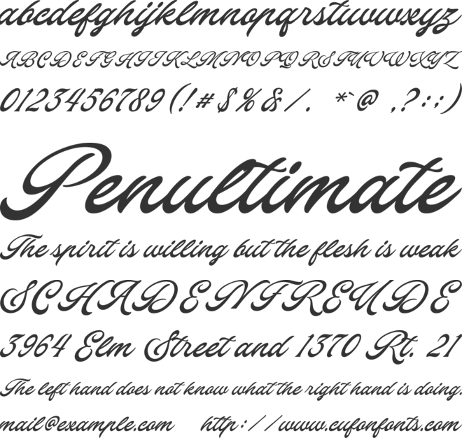 Heldies font preview