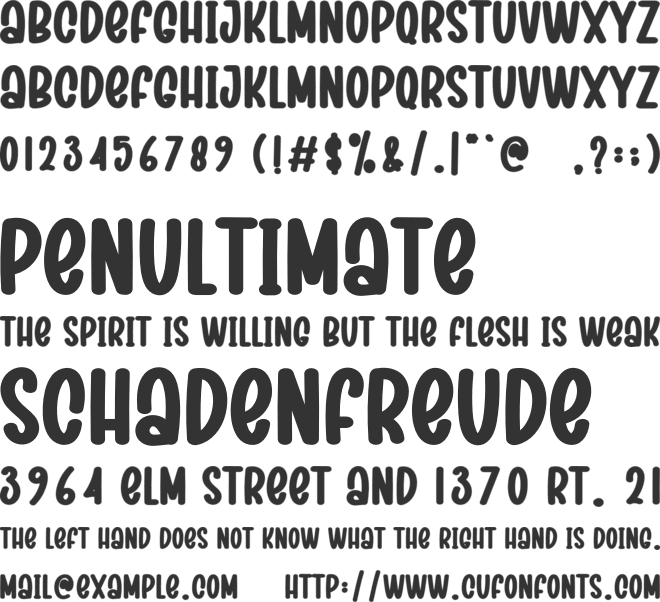 Simple Grinch font preview