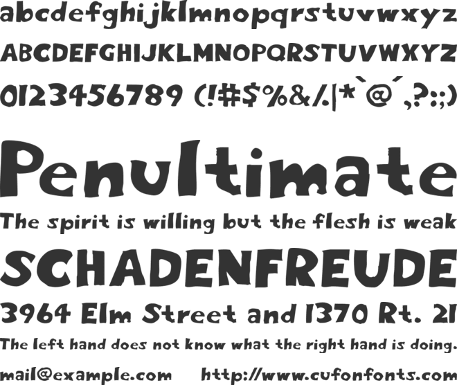The Leotits font preview