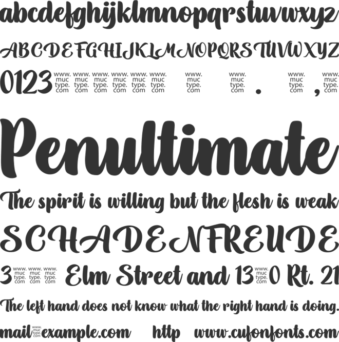 Gatline Hanmoy font preview