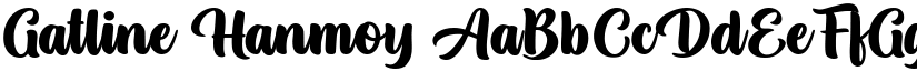 Gatline Hanmoy font download