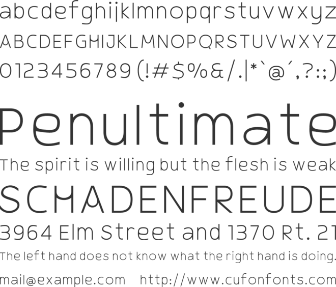 Gleh font preview