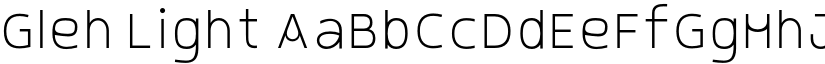 Gleh Light font