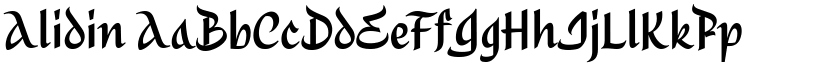 Alidin font