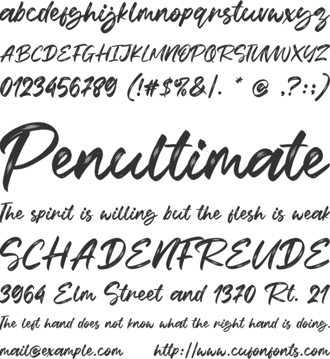Bylast font preview