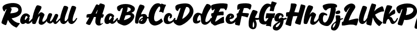 Rahull font download