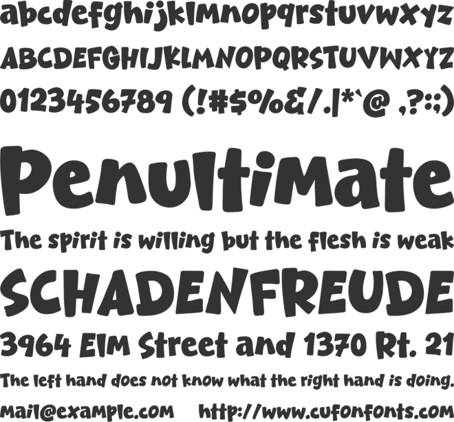 Grow Year font preview