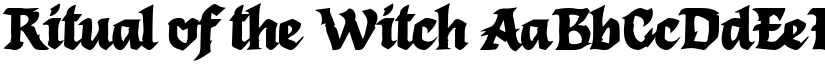 Ritual of the Witch font download