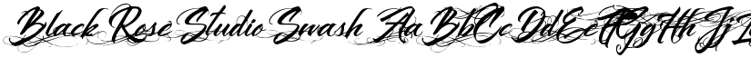 Black Rose Studio Swash font