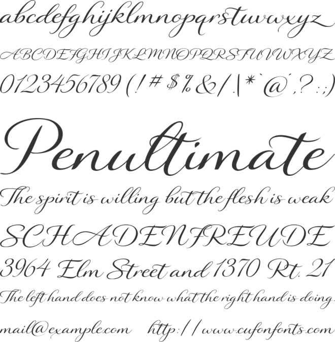 Sparkling Valentine font preview