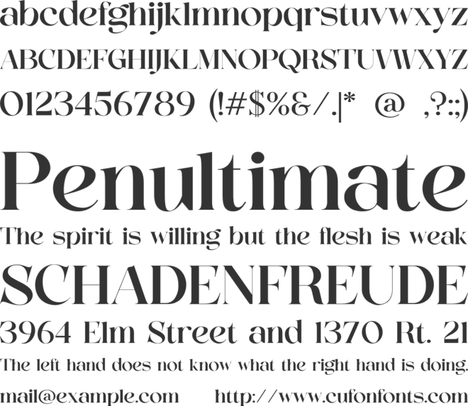 Sakire font preview