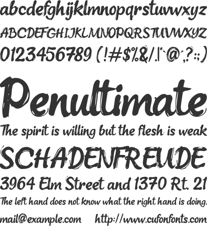 La Matinale font preview