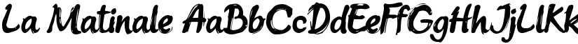 La Matinale font