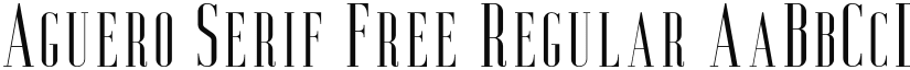Aguero Serif Free Regular font