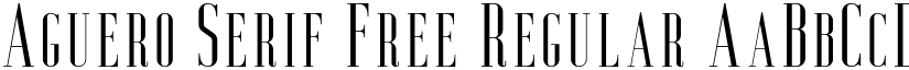 Aguero Serif Free Regular font