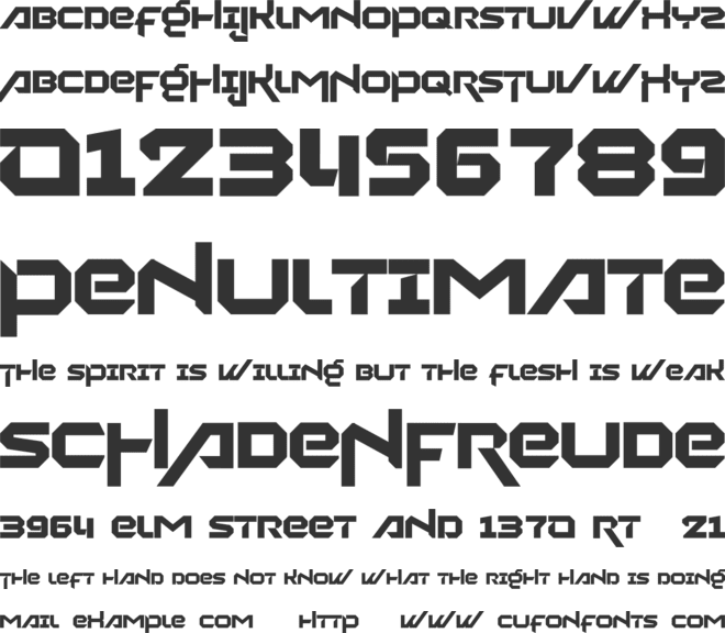 Novaria font preview
