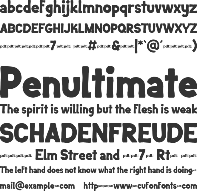 Funtasi Lear Trial font preview