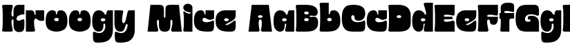 Kroogy Mice font download