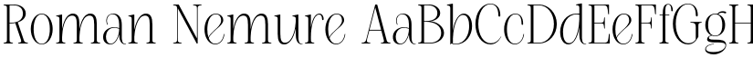 Roman Nemure font download