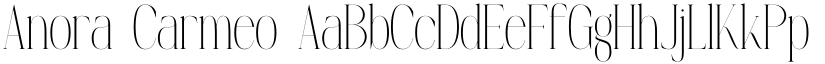 Anora Carmeo font download