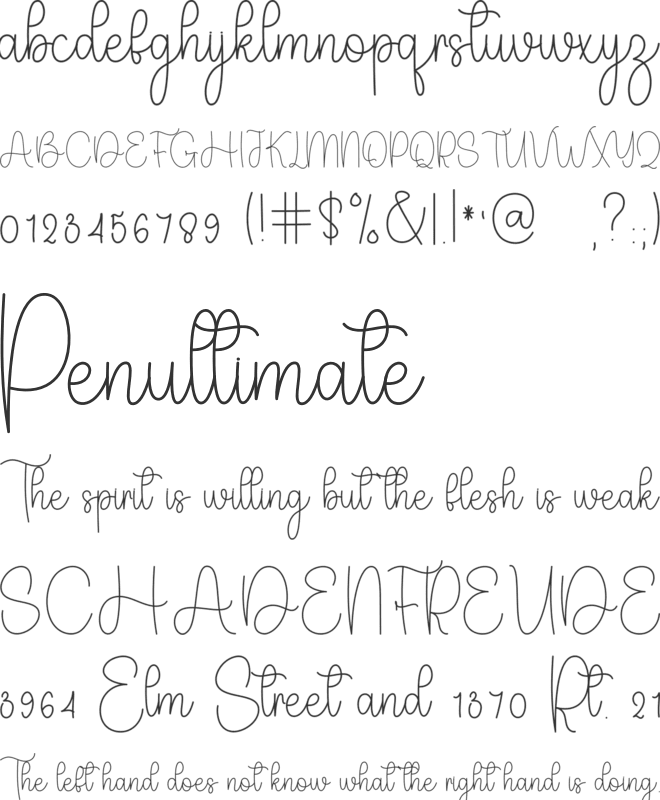 Baby Panther font preview