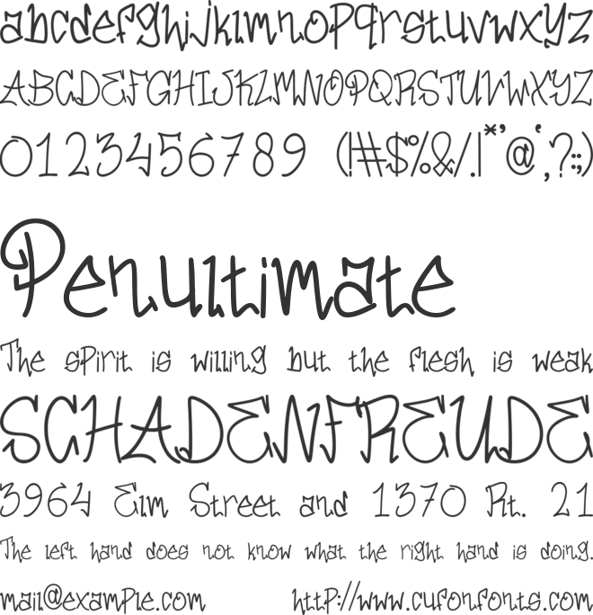 Aerosplat font preview