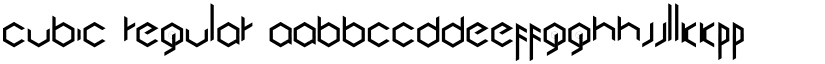 Cubic font download