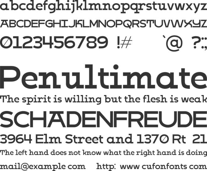 Kabog font preview