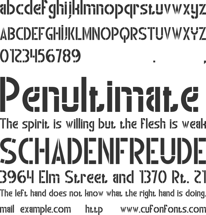 Anggaru font preview