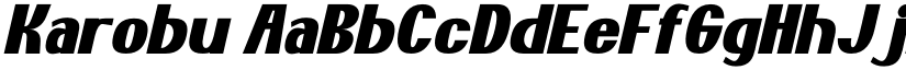 Karobu font