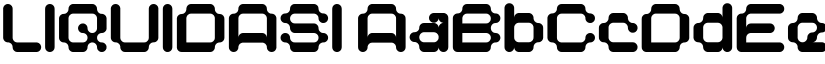 LIQUIDASI font