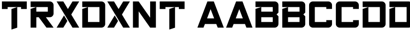 Trxdxnt font