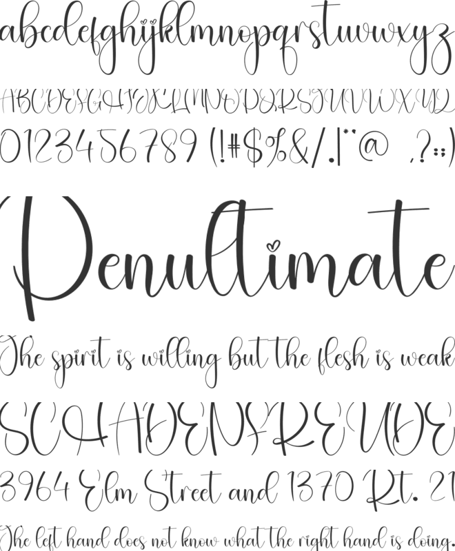 Sushi font preview