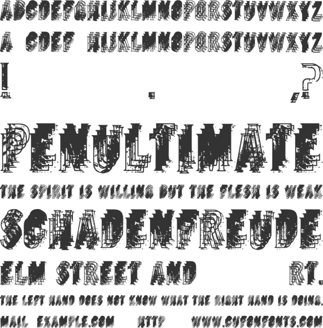 Vtks Whiskey Color font preview