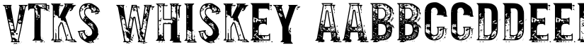 Vtks Whiskey font